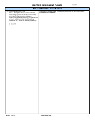 NRC Form N-75 Iaea Design Information Questionnaire - Isotopic Enrichment Plants, Page 5