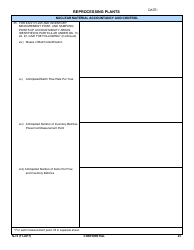 NRC Form N-74 Iaea Design Information Questionnaire - Reprocessing Plants, Page 21