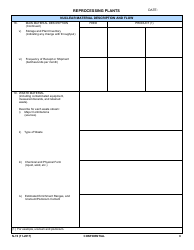 NRC Form N-74 Iaea Design Information Questionnaire - Reprocessing Plants, Page 4