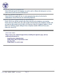 Instructions for Form SSA-1021 Appeal of Determination for Extra Help With Medicare Prescription Drug Plan Costs, Page 2