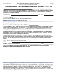 Document preview: Form GCI-1109A FORFF Consent to Share Early Intervention Referral and Initial Ifsp Date - Arizona
