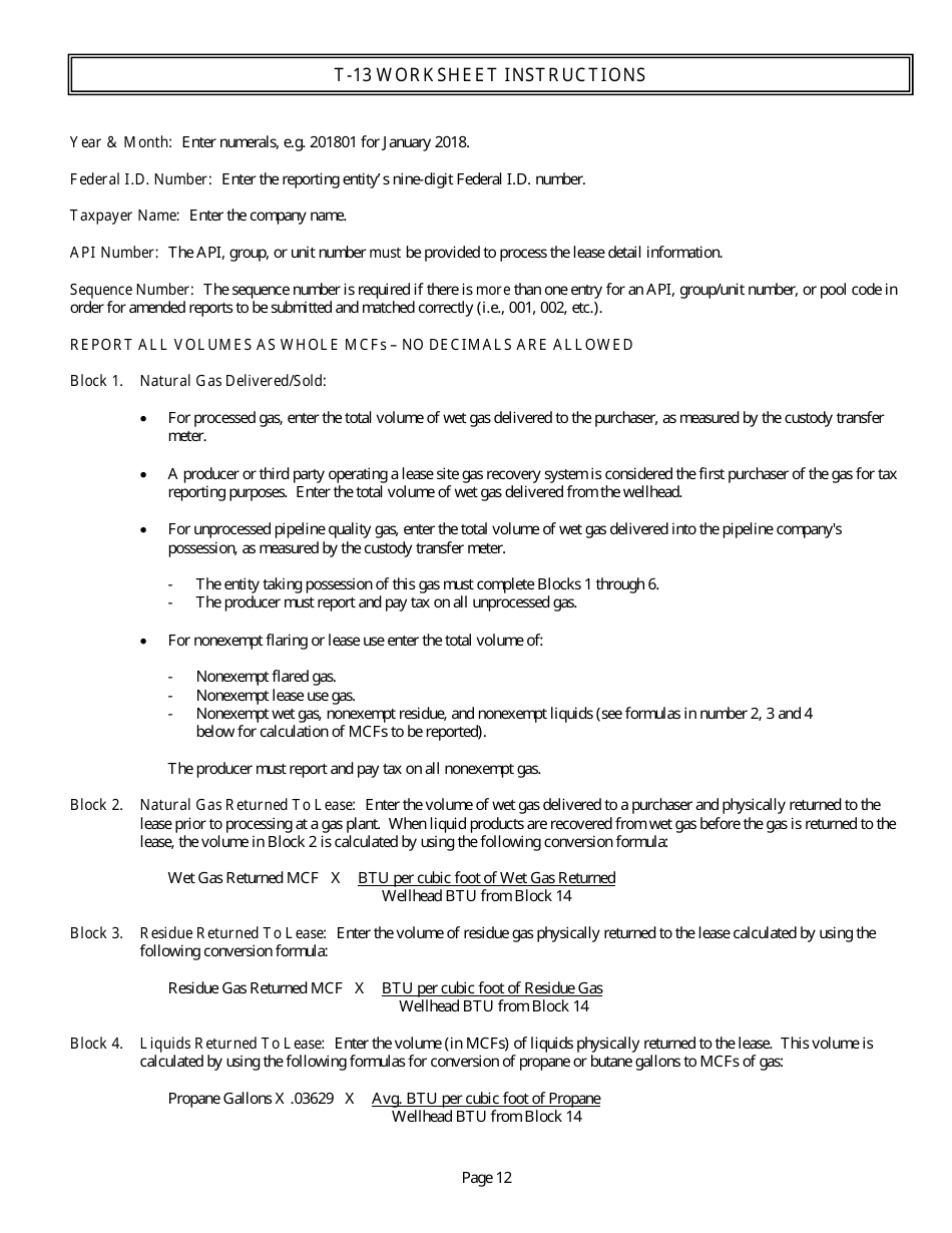 Instructions for Oil and Gas Taxes - North Dakota, Page 14