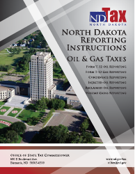 Document preview: Instructions for Oil and Gas Taxes - North Dakota