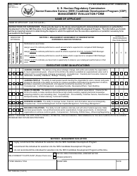 NRC Form 356 Management Evaluation Form - Senior Executive Service (Ses) Candidate Development Program (Cdp), Page 2