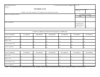 NRC Form 667 Servicing Agency Project and Cost Proposal for NRC Work, Page 3