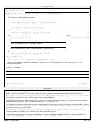 NGB Form 62E Application for Federal Recognition as an Army National Guard Officer or Warrant Officer and Appointment as a Reserve Commissioned Officer or Warrant Officer of the Army in the Army National Guard of the United States, Page 5