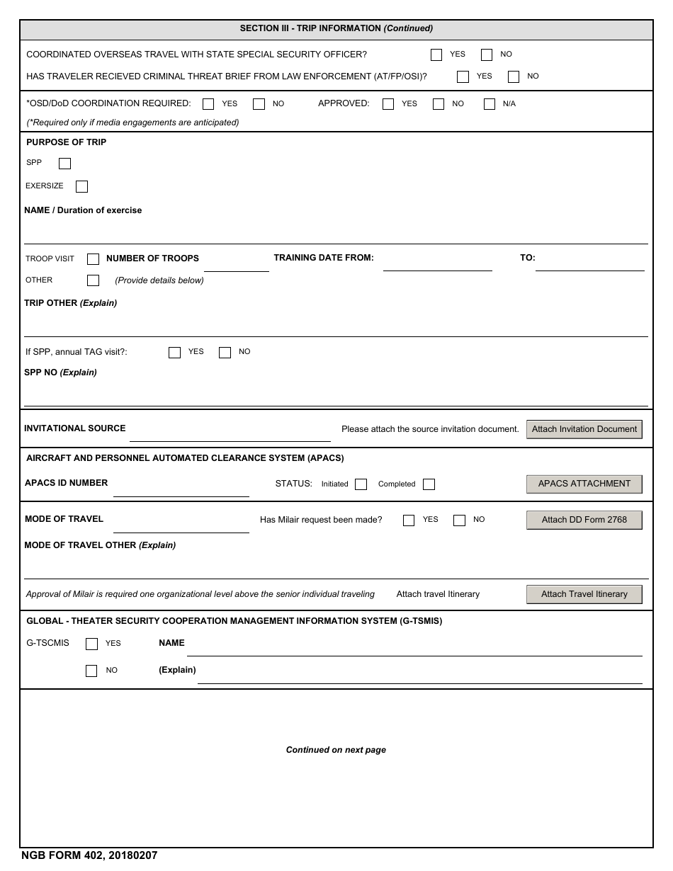 NGB Form 402 - Fill Out, Sign Online and Download Fillable PDF ...