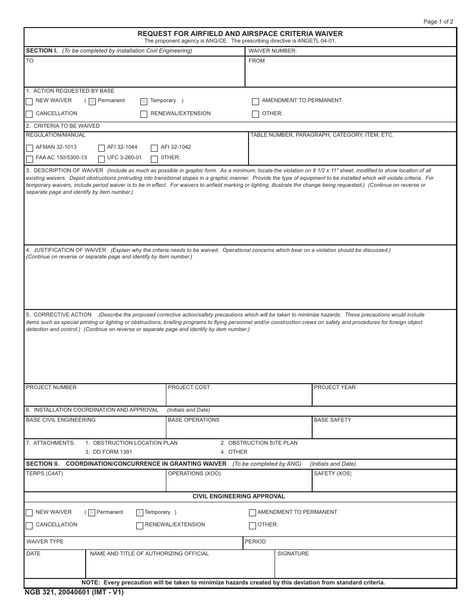 NGB Form 321 - Fill Out, Sign Online and Download Fillable PDF ...