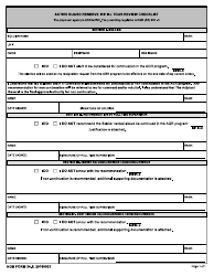 NGB Form 34-5 &quot;Active Guard Reserve Initial Tour Review Checklist&quot;