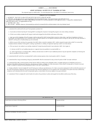 Document preview: NGB Form 594-4 (DD Form 4) Army National Guard Split Training Option
