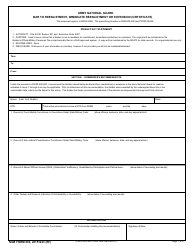 NGB Form 602 Army National Guard Bar to Reenlistment, Immediate Reenlistment or Extension (Certificate)