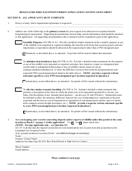FWS Form 3-200-2 License/Permit Application Form - Designated Port Exception Permit, Page 2