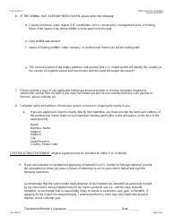 FWS Form 3-200-19 Federal Fish and Wildlife Permit Application Form - Import of Sport-Hunted Trophies of Southern African Leopard and Namibian Southern White Rhinoceros, Page 4
