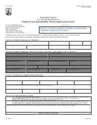 Document preview: FWS Form 3-200-22 Federal Fish and Wildlife Permit Application Form - Import of Sport-Hunted Bontebok Trophies From South Africa
