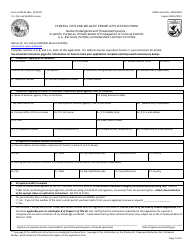 FWS Form 3-200-55 Federal Fish and Wildlife Permit Application Form - Native Endangered and Threatened Species - Scientific Purposes, Enhancement of Propagation or Survival Permits (I.e., Recovery Permits) and Interstate Commerce Permits