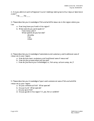 FWS Form 3-2322 Regional Council Applicant Interview, Page 2