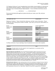 FWS Form 3-2321 Regional Council Membership Application/Nomination Form, Page 3