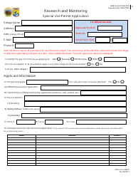 FWS Form 3-1383-R Special Use Permit Application - Research and Monitoring