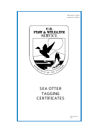 Document preview: FWS Form 3-2416 Sea Otter Certificate