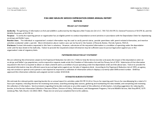 FWS Form 3-2500 Annual Report - 50 Cfr 21.46 - Depredation Order for Depradating Jays in Washington and Oregon, Page 3