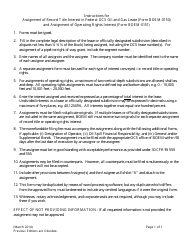 Document preview: Instructions for Form BOEM-0150 Assignment of Record Title Interest in Federal Ocs Oil and Gas Lease