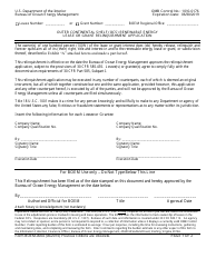 Form BOEM-0004 Outer Continental Shelf (Ocs) Renewable Energy Lease or Grant Relinquishment Application