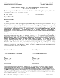 Form BOEM-0006 Outer Continental Shelf (Ocs) Renewable Energy Lease or Grant Designation of Operator