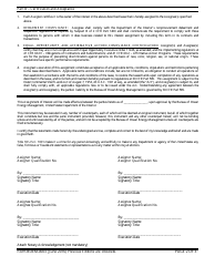 Form BOEM-0003 Outer Continental Shelf (Ocs) Renewable Energy Assignment of Interest in Lease, Page 2