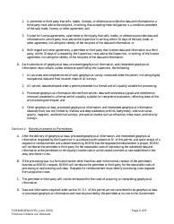 Form BOEM-0135 Permit for Geophysical Prospecting for Mineral Resources or Scientific Research on the Outer Continental Shelf Related to Minerals Other Than Oil, Gas, and Sulphur, Page 6