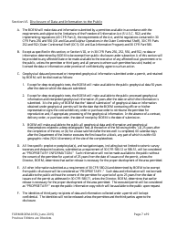 Form BOEM-0135 Permit for Geophysical Prospecting for Mineral Resources or Scientific Research on the Outer Continental Shelf Related to Minerals Other Than Oil, Gas, and Sulphur, Page 7
