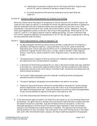 Form BOEM-0136 Permit for Geological Prospecting for Mineral Resources or Scientific Research on the Outer Continental Shelf Related to Minerals Other Than Oil, Gas, and Sulphur, Page 5