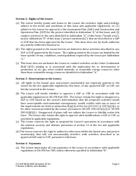 Form BOEM-0008 Commercial Lease of Submerged Lands for Renewable Energy Development on the Outer Continental Shelf, Page 2