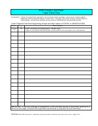 Form BOEM-0141 Rov Survey Report, Page 2