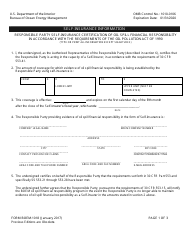 Document preview: Form BOEM-1018 Self-insurance Information