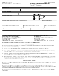 Document preview: ATF Form 6400.1 Training Registration Request for Non-ATF Employees