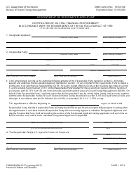 Form BOEM-1017 Appointment of Designated Applicant