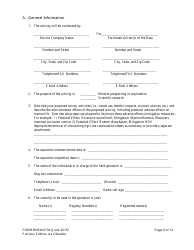 Form BOEM-0134 Application for Permit or Authorization to Conduct Geological or Geophysical Prospecting or Exploration for Mineral Resources or Notice of Scientific Research on the Outer Continental Shelf Related to Minerals Other Than Oil, Gas, and Sulphur, Page 6