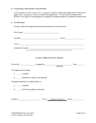 Form BOEM-0134 Application for Permit or Authorization to Conduct Geological or Geophysical Prospecting or Exploration for Mineral Resources or Notice of Scientific Research on the Outer Continental Shelf Related to Minerals Other Than Oil, Gas, and Sulphur, Page 8