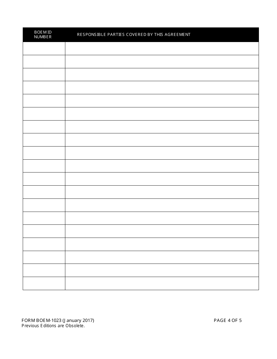 Form BOEM-1023 Financial Guarantee, Page 4
