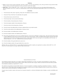 ATF Form 5070.1 Prevent All Cigarette Trafficking (Pact) Act Registration Form, Page 2
