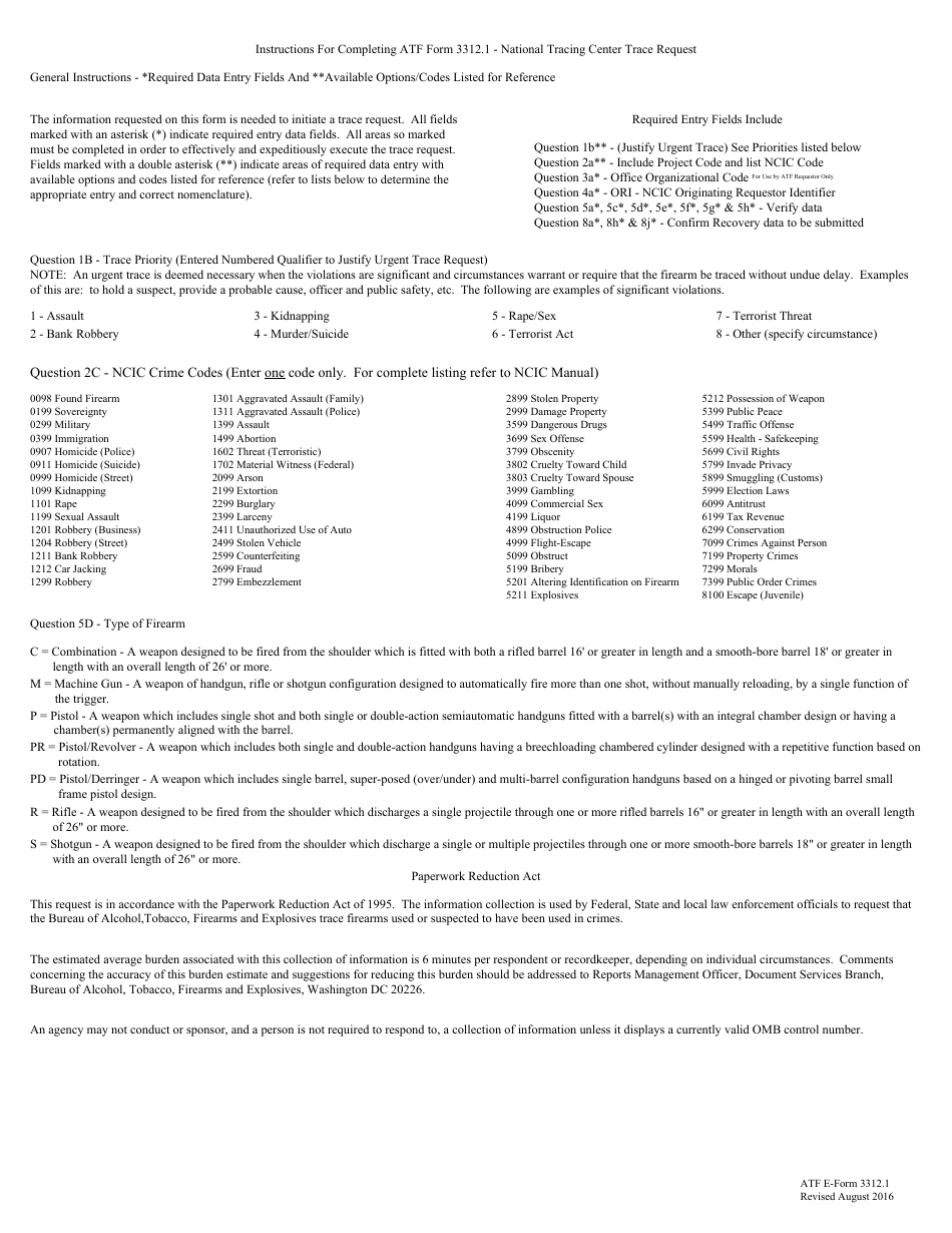ATF Form 3312.1 Fill Out, Sign Online and Download Fillable PDF