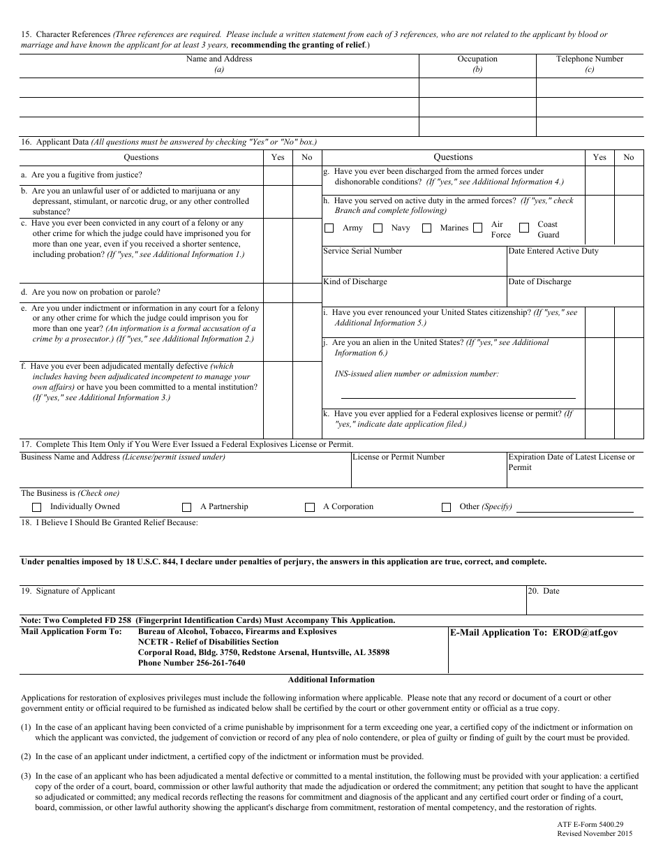 ATF Form 5400.29 - Fill Out, Sign Online and Download Fillable PDF ...