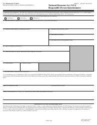 ATF Form 5320.23 National Firearms Act (Nfa) Responsible Person Questionnaire, Page 3