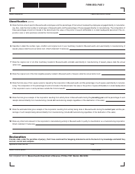 Form 355Q Application for Manufacturing Classification - Massachusetts, Page 2