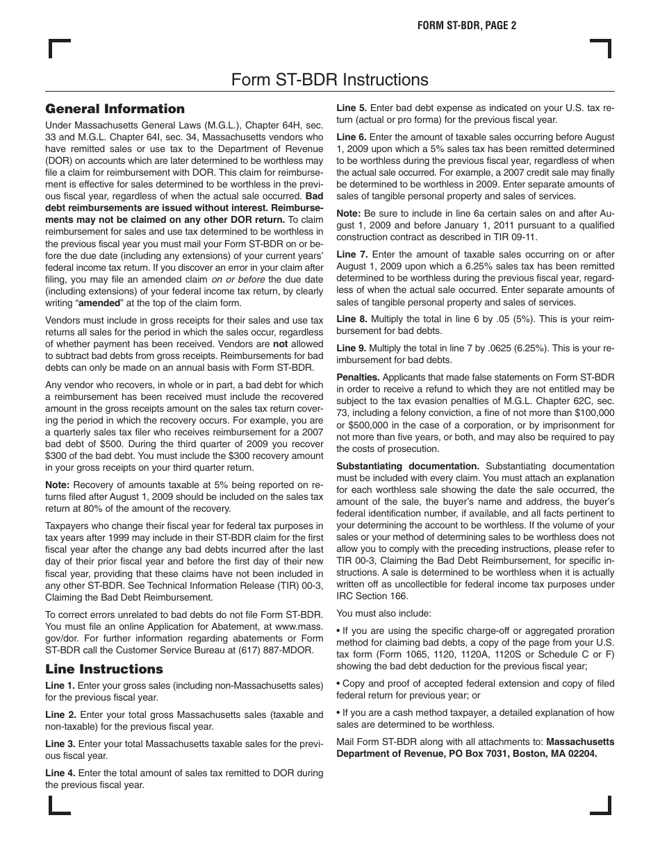 Form ST BDR Fill Out Sign Online and Download Printable PDF Form ST BDR Fill Out Sign Online and Download Printable PDF