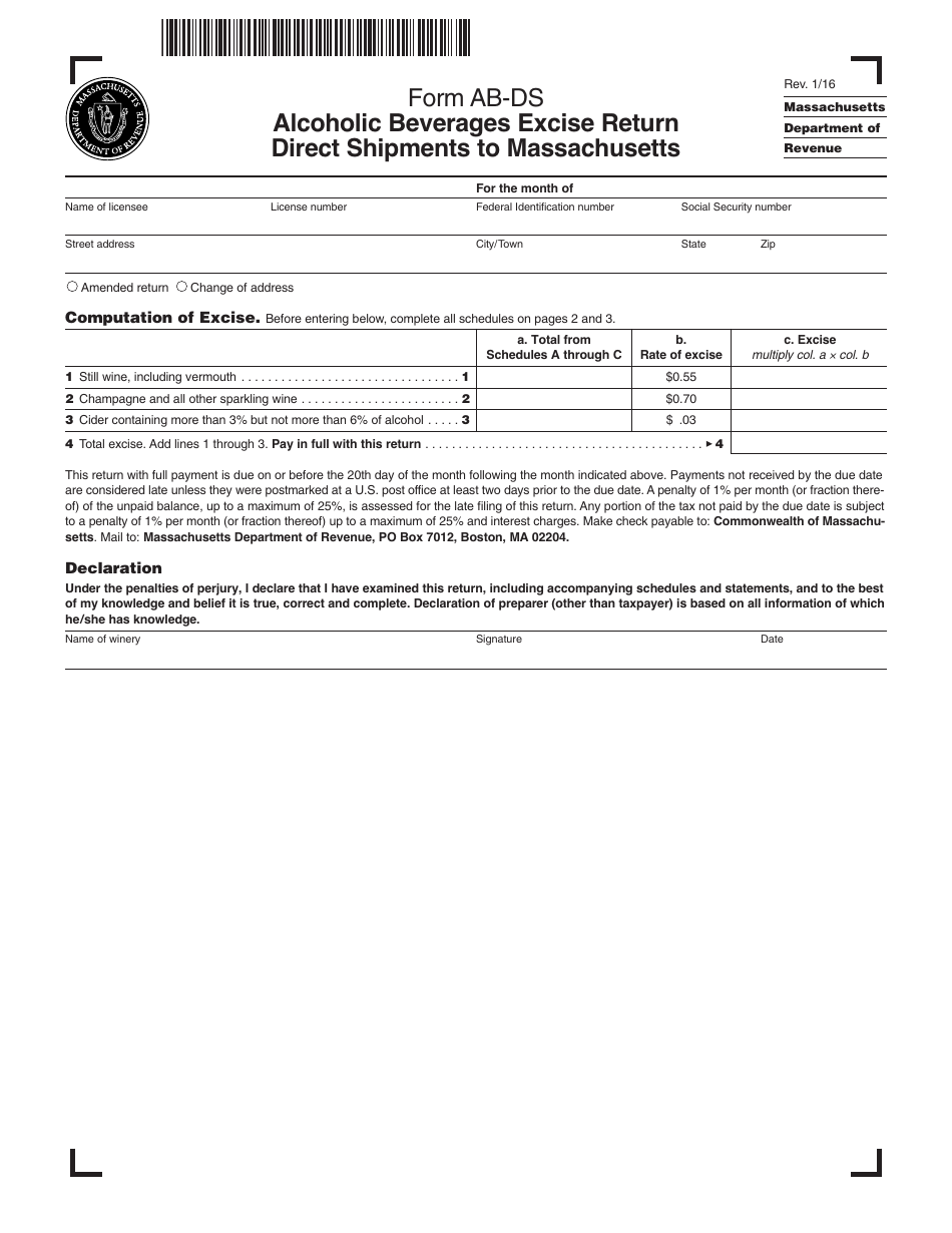 Form AB-DS - Fill Out, Sign Online and Download Printable PDF ...