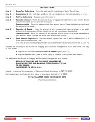 Form REV-715 Realty Transfer Tax Monthly Report - Pennsylvania, Page 2