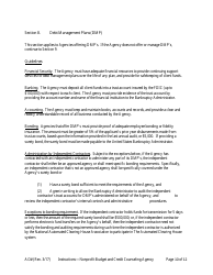 Instructions for Application for Approval as a Nonprofit Budget and Credit Counseling Agency, Page 10