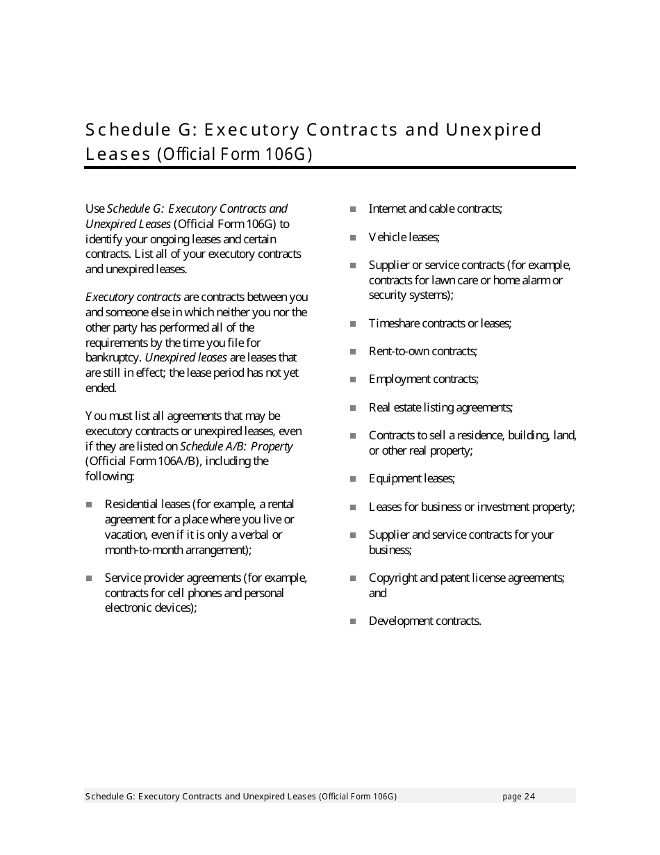 Instructions for Bankruptcy Forms for Individuals, Page 26