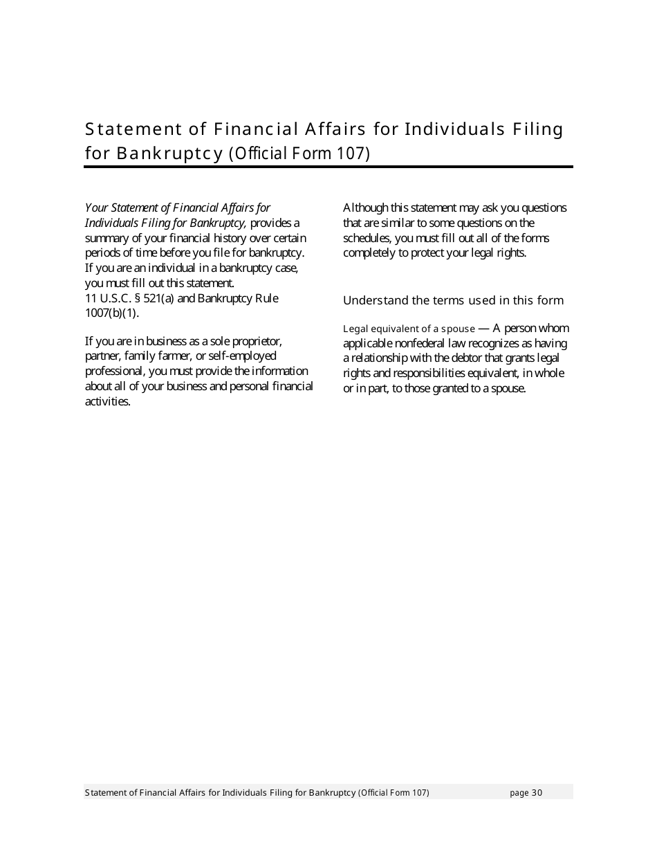 Instructions for Bankruptcy Forms for Individuals, Page 32